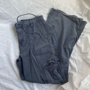 Slate blue cargo pants